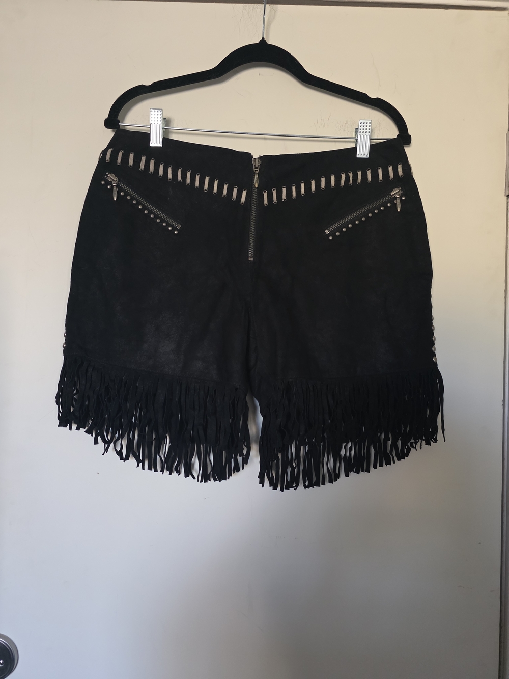 NWT Double D Ranch Apache Junction Suede Shorts 100% Leather